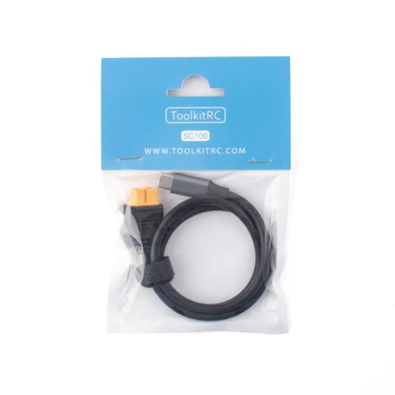 Toolkitrc SC100 Type-C to XT60 Charging Cable Oplaadkabel 55mm Voor M7 M6 M6D Charger